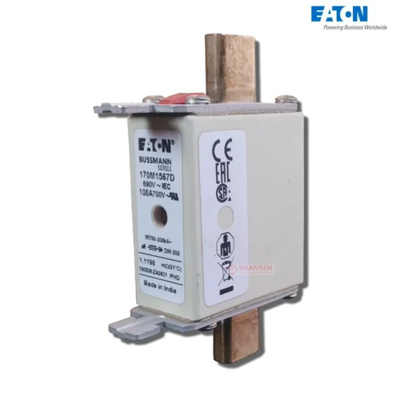 Eaton Bussmann 170M1567D high speed square body fuse 100A 690V Class aR