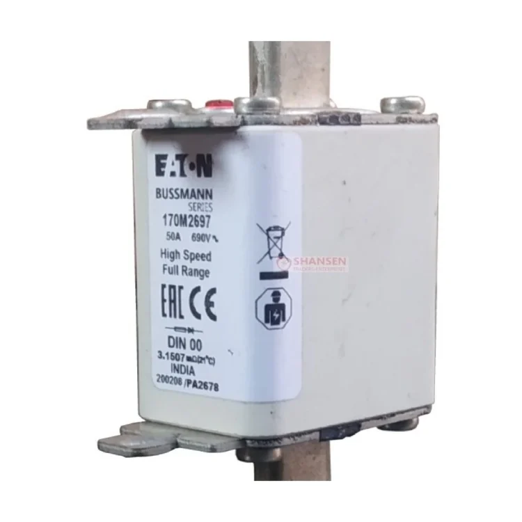 Eaton Bussmann Series 170M2697 High-Speed Square Body Fuse 50A 690V