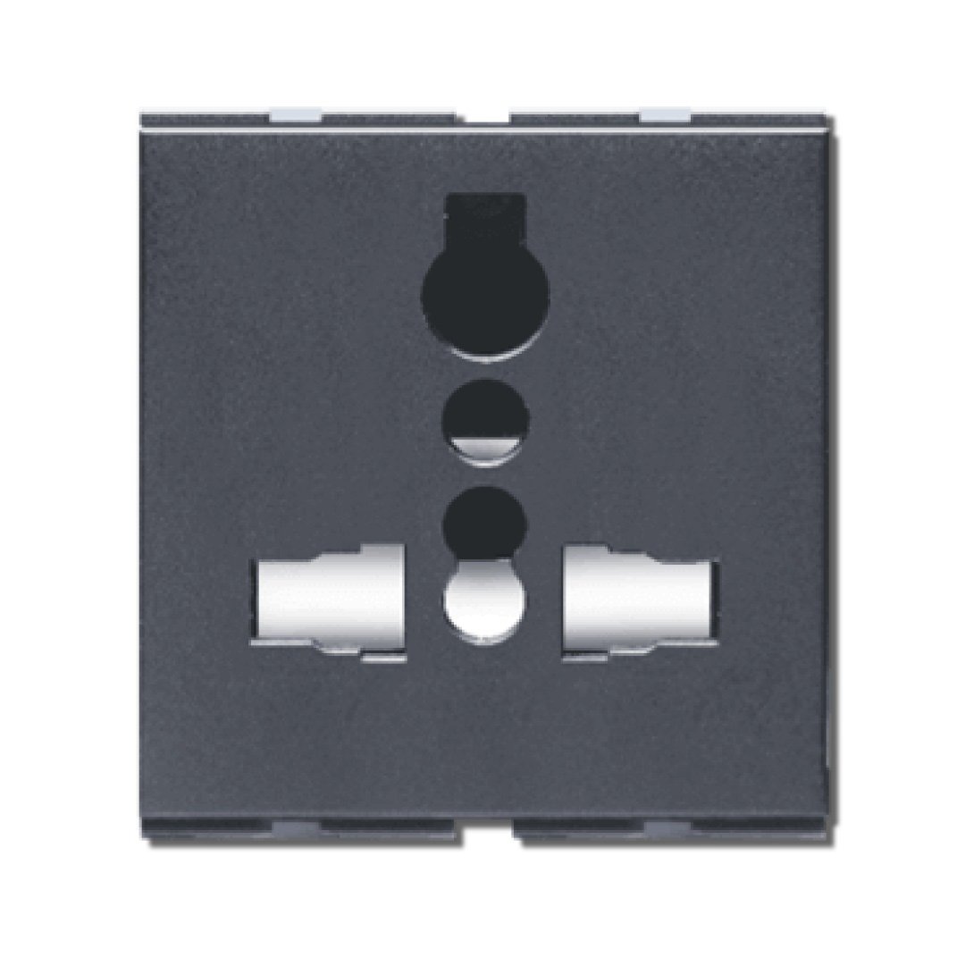Lisha_Brand_2M _13AMP_World_Pin_Socket_With_Safety_Shutter_Grey