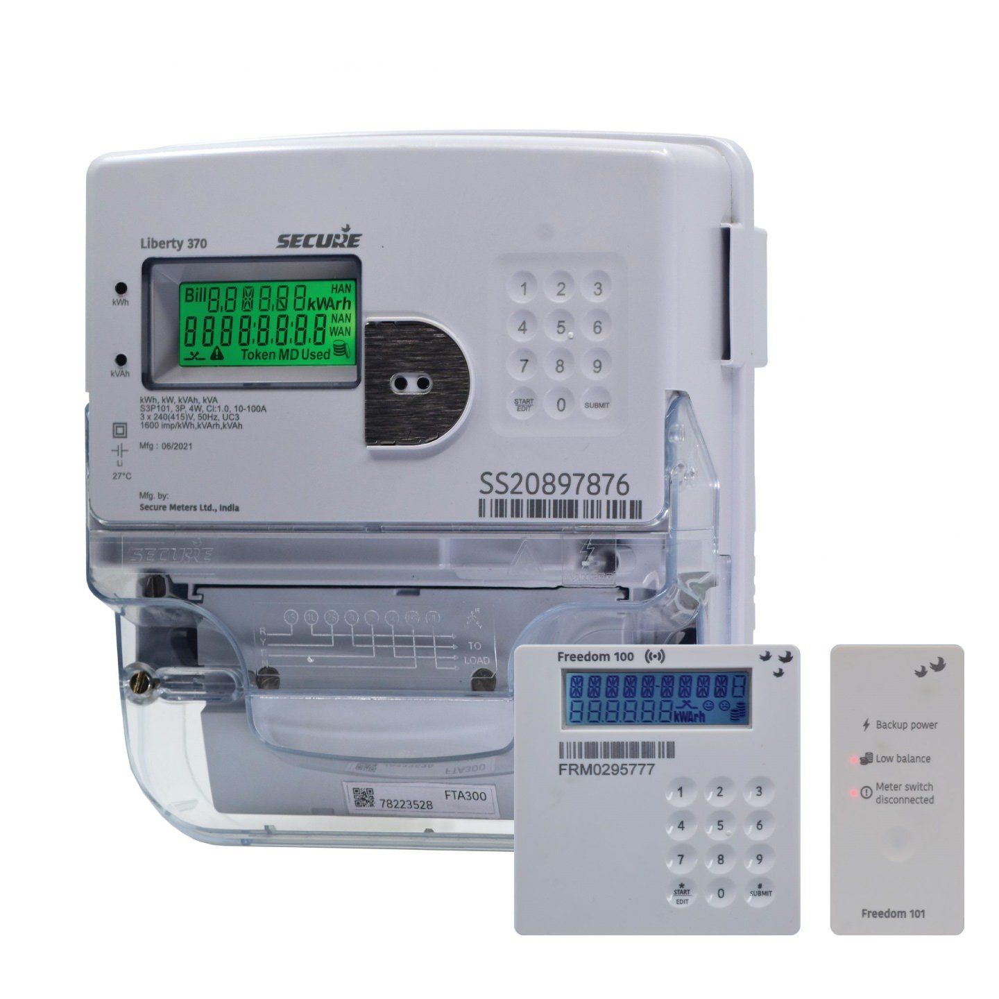 SECURE_Brand_Liberty_370_dual-register_Three-phase_Switched_Electricity_Meter