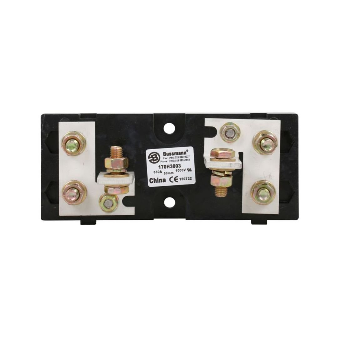 Eaton_Bussmann_Brand_Series_High-Speed_Fixed_Center_Fuse_Base_170H3003_front_view