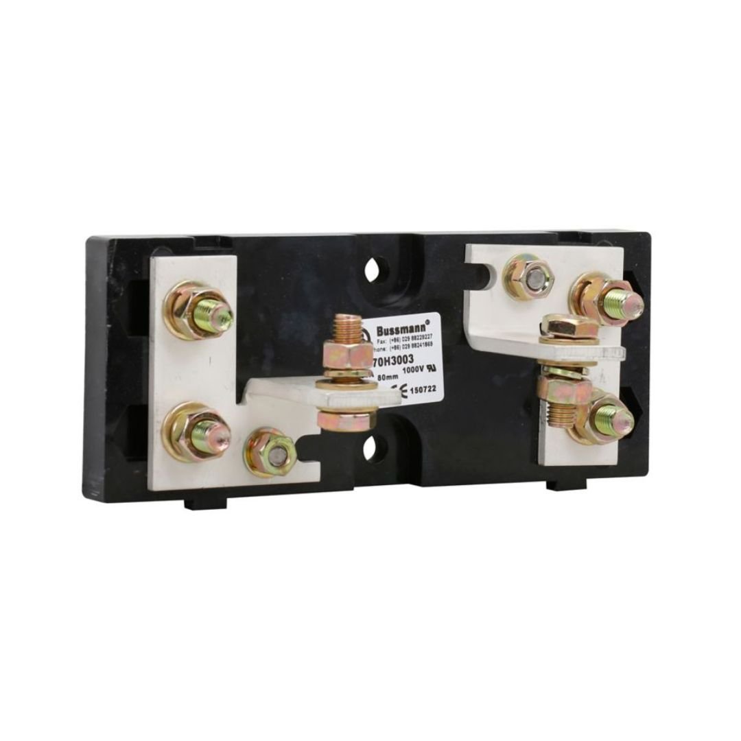 Eaton_Bussmann_Brand_Series_High-Speed_Fixed_Center_Fuse_Base_170H3003_left_view