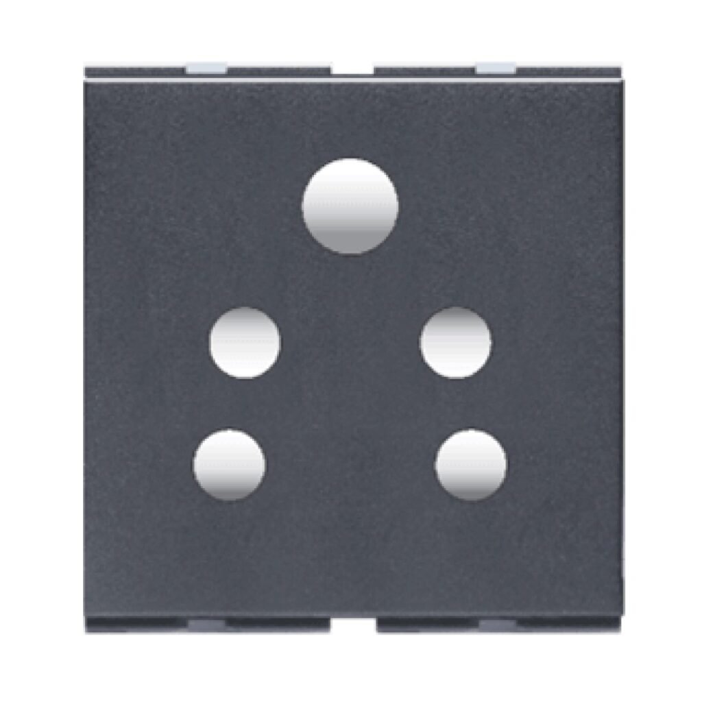Lisha Special 7 6A 2 in 1 2 Module Socket With Safety Shutter