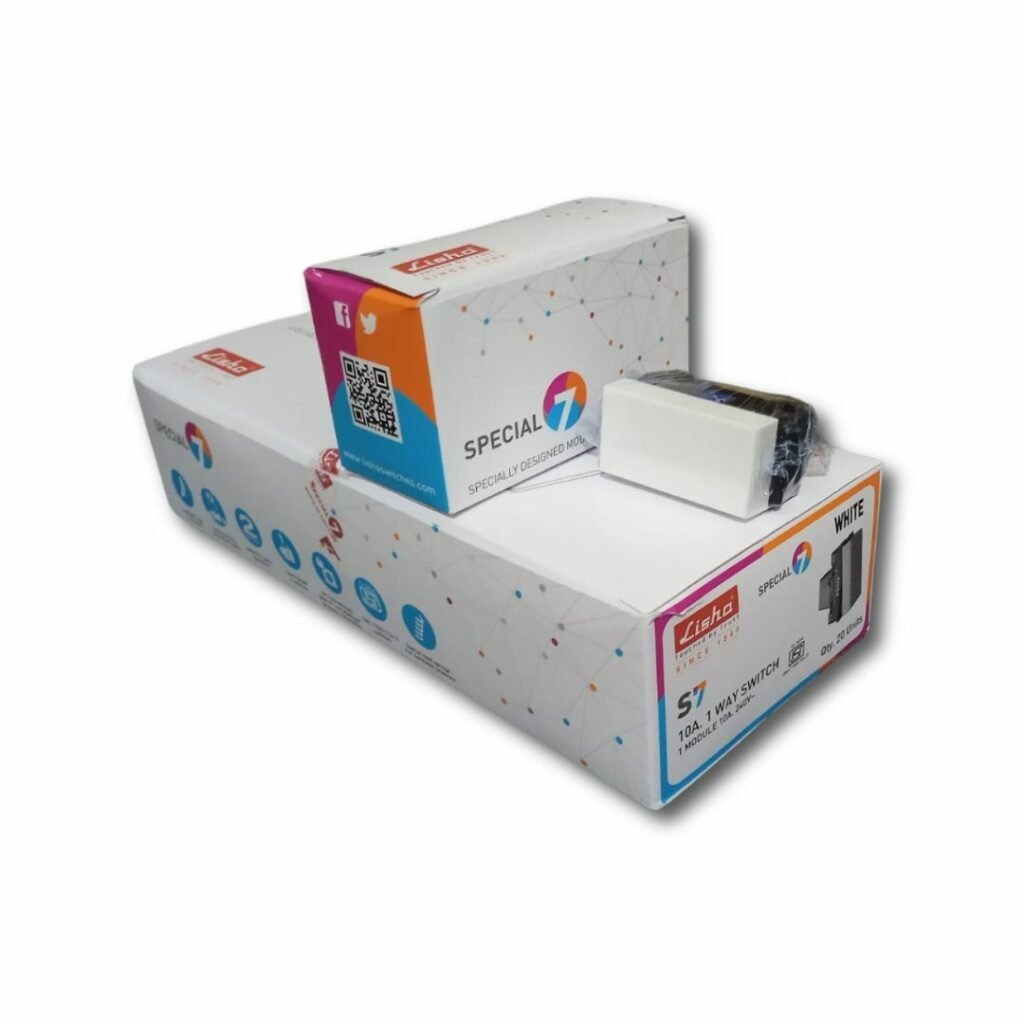 Lisha Brand Modular 10A 1 Way Switch 1 Module