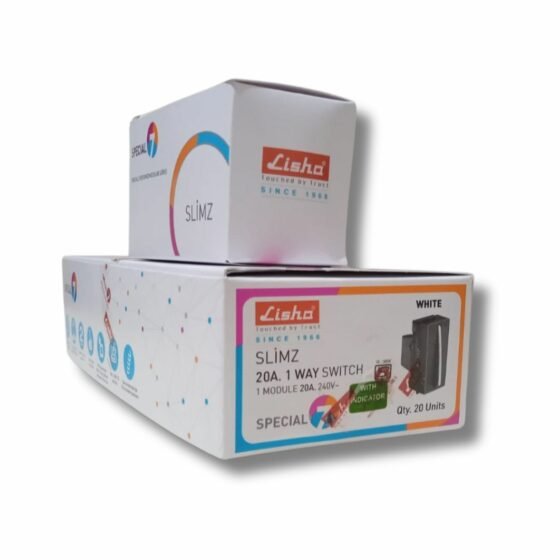 Lisha_Brand_SLIMZ_20A_1_way_Switch_With_Indicator_boxes_set