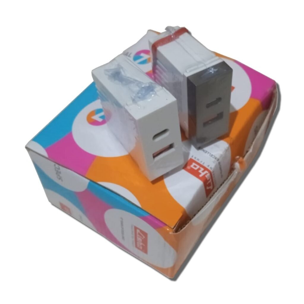 Lisha Brand Special 7 USB Charger Socket A+C TYpe