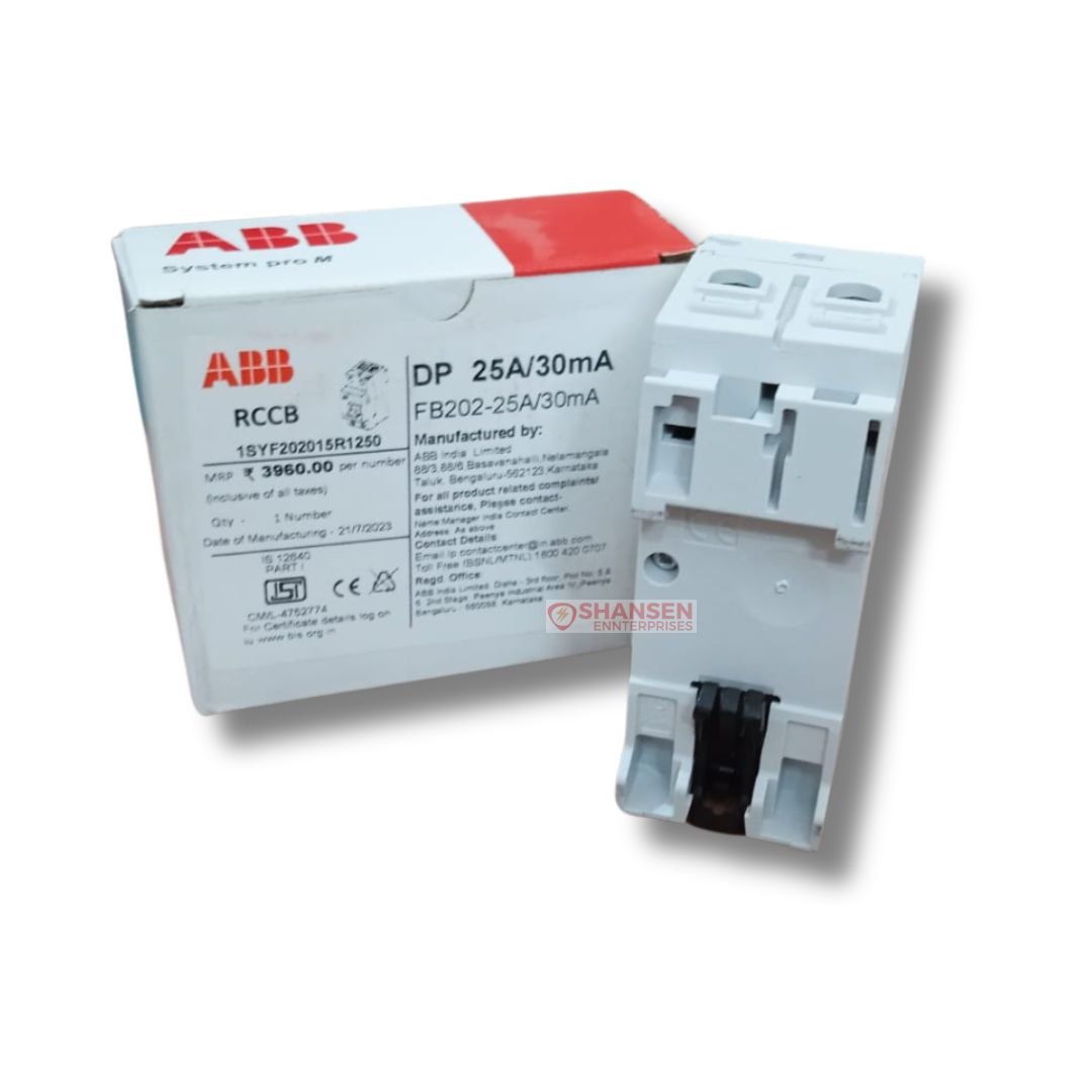 ABB Brand FB202 AC-25/0.03 Residual Current Circuit Breaker - Image 13