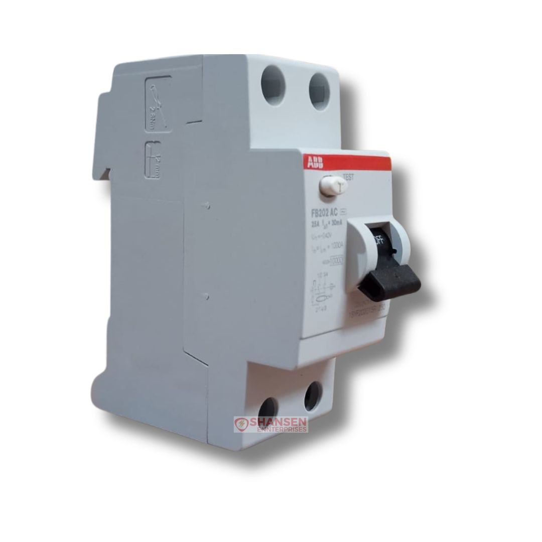 ABB_Brand_FB202_AC-25_0.03_Residual_Current_Circuit_Breaker_leftside_view