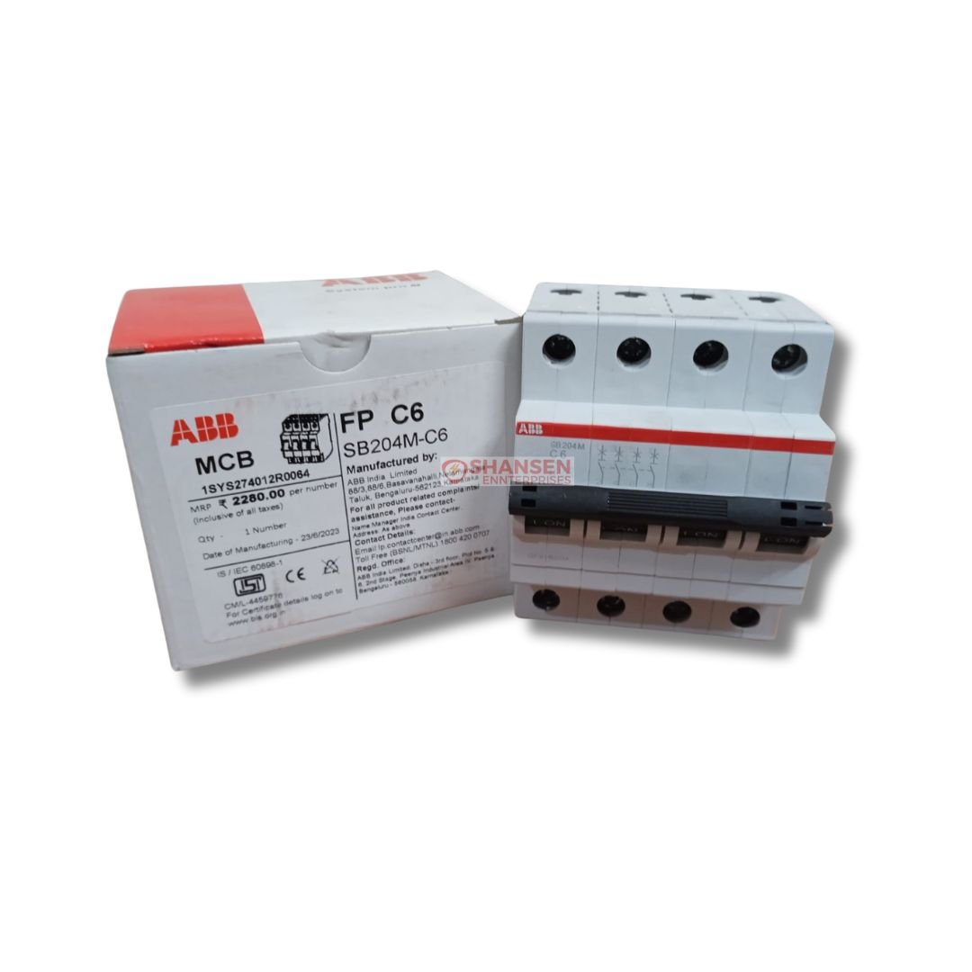 ABB_Brand_SB204M-C6-Miniature_Circuit_Breaker_4P-C-6 A_front_view-with_box