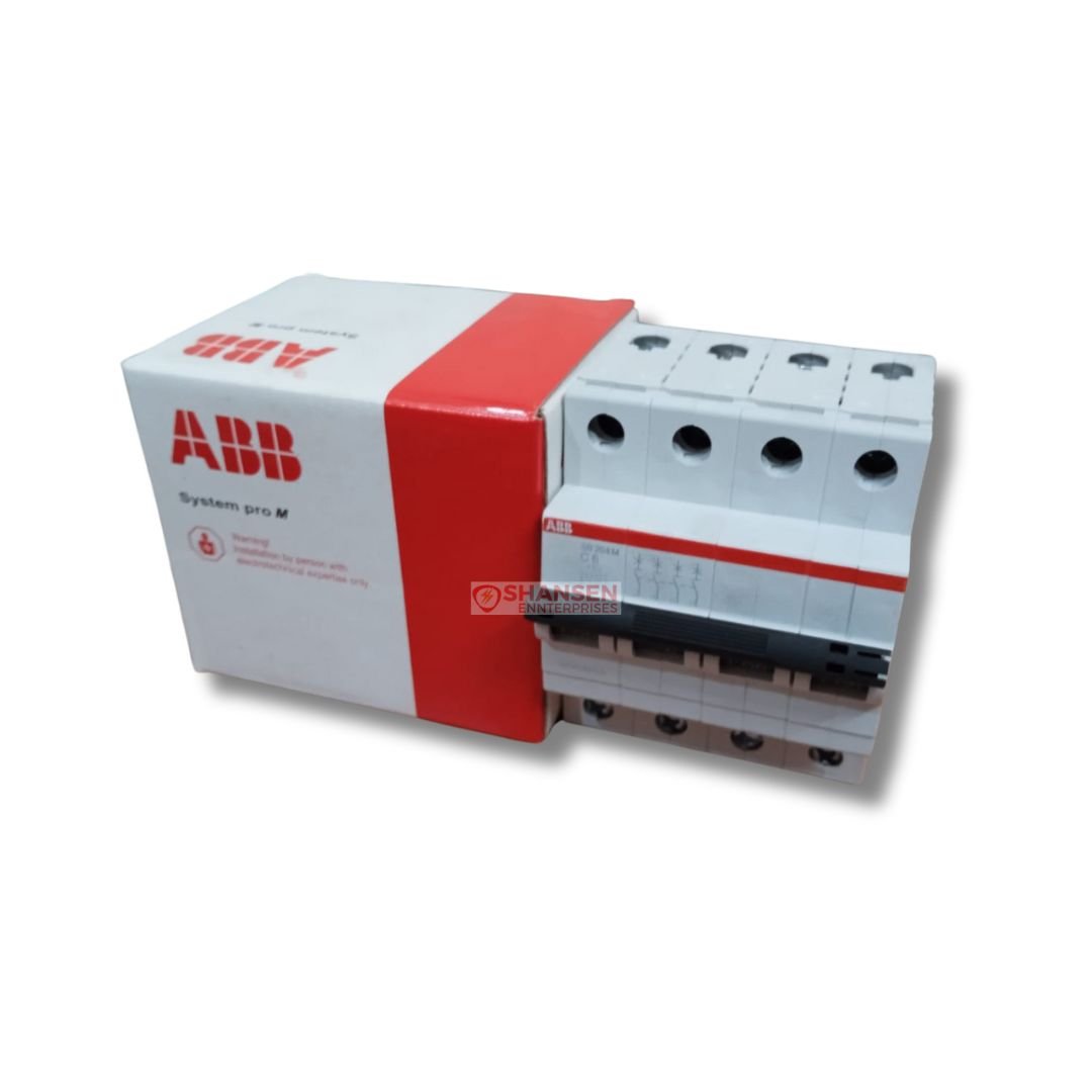 ABB_Brand_SB204M-C6-Miniature_Circuit_Breaker_4P-C-6 A_leftside_of_closed_box