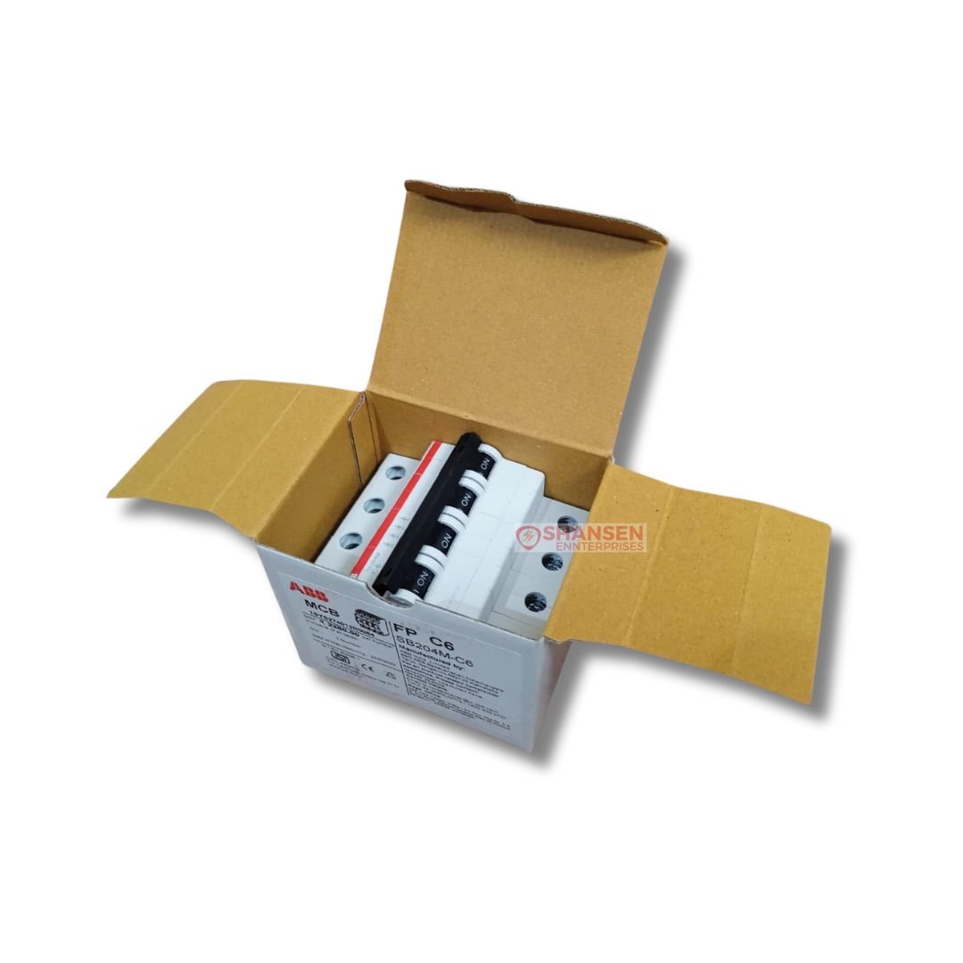 ABB_Brand_SB204M-C6-Miniature_Circuit_Breaker_4P-C-6 A_open_box_left_view