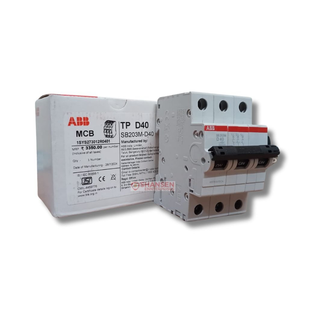 ABB_Brand_System_pro_M_compact_SB203M-D40_Miniature_Circuit_Breaker-3P-D-40_A_frontside_view_with_closed_box