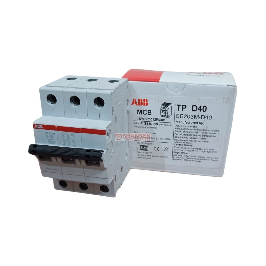 ABB_Brand_System_pro_M_compact_SB203M-D40_Miniature_Circuit_Breaker-3P-D-40_A_frontside_with_closed_box