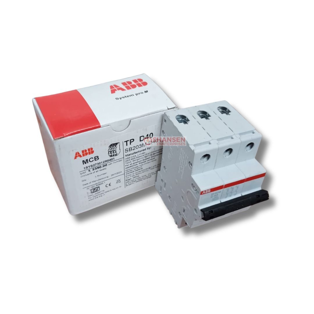 ABB_Brand_System_pro_M_compact_SB203M-D40_Miniature_Circuit_Breaker-3P-D-40_A_top_view_with_box