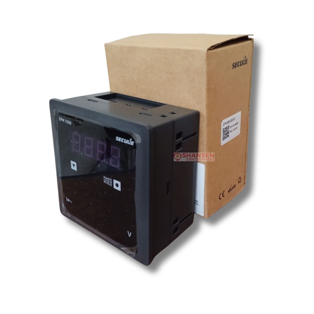 Secure_Meters_Brand_Digital_Panel_Meter_V300_infront_of-the_closed_box