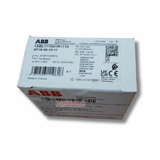 ABB_Brand_AF16-30-10-11_24-60V50_60HZ_20-60VDC_Contactor_closed_box_top_view