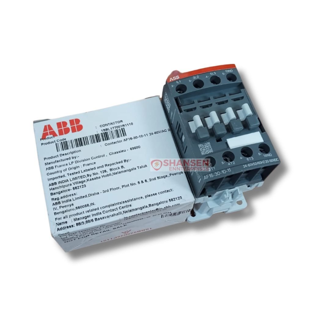 ABB_Brand_AF16-30-10-11_24-60V50_60HZ_20-60VDC_Contactor_top-view_with-closed_box