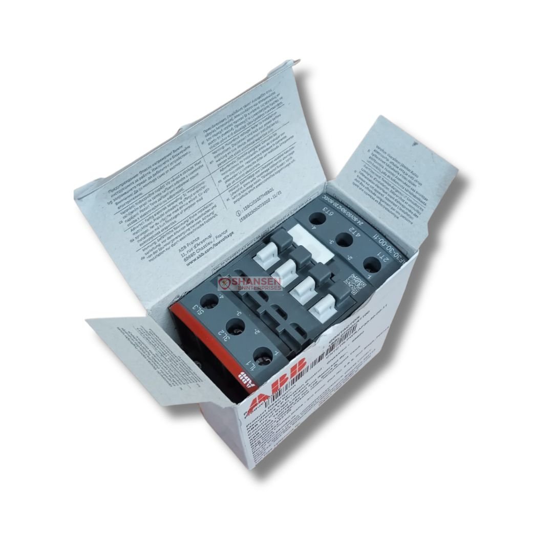 ABB_Brand_AF30-30-00-11_24-60V50_60HZ_20-60VDC_Contactor_open_box_top_left_view