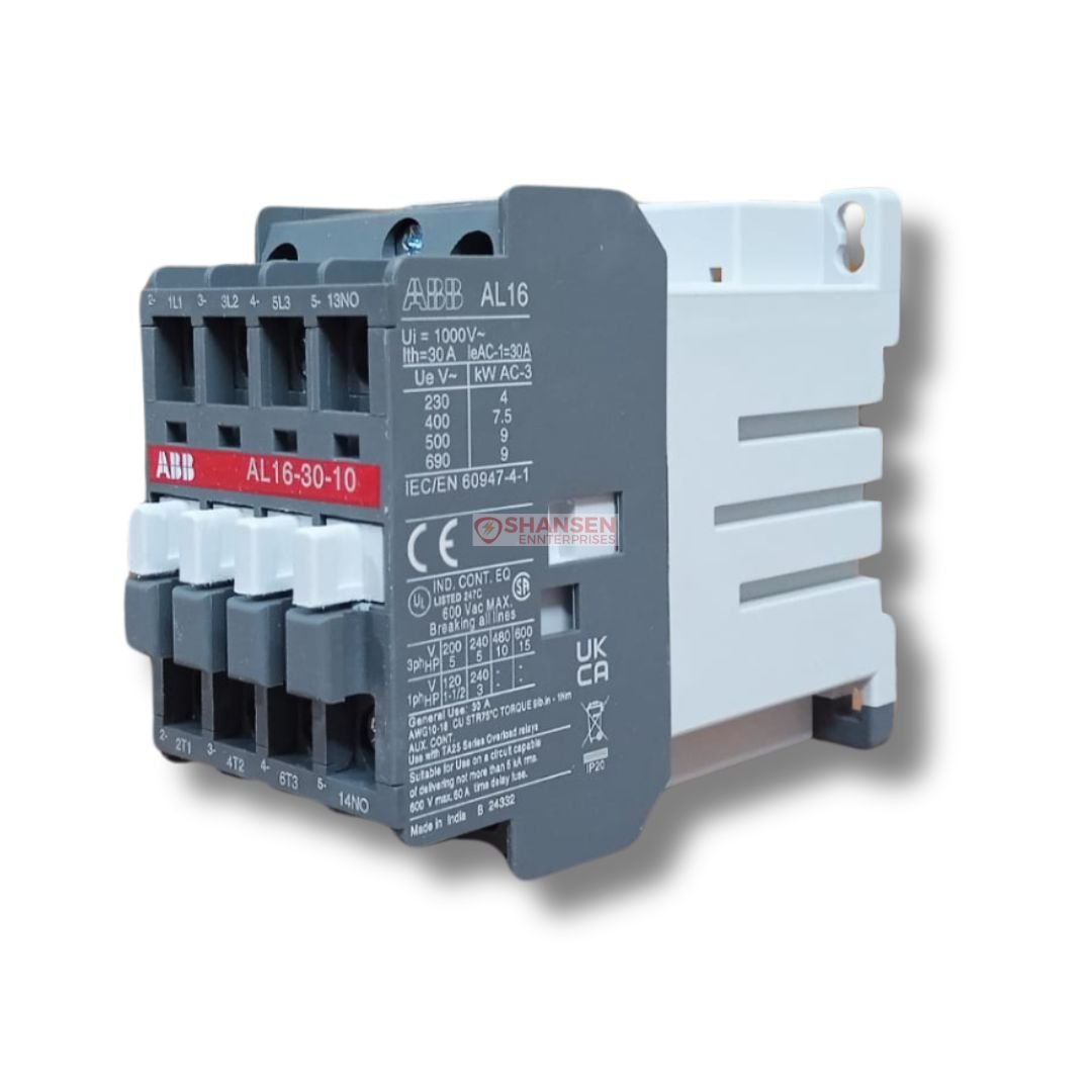 ABB_Brand_AL16-30-10_24V_DC_Contactor_left_side_view