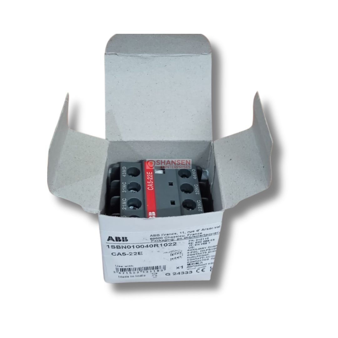 ABB_Brand_CA5-22E_Auxiliary_Contact_Block_front_view_open_box
