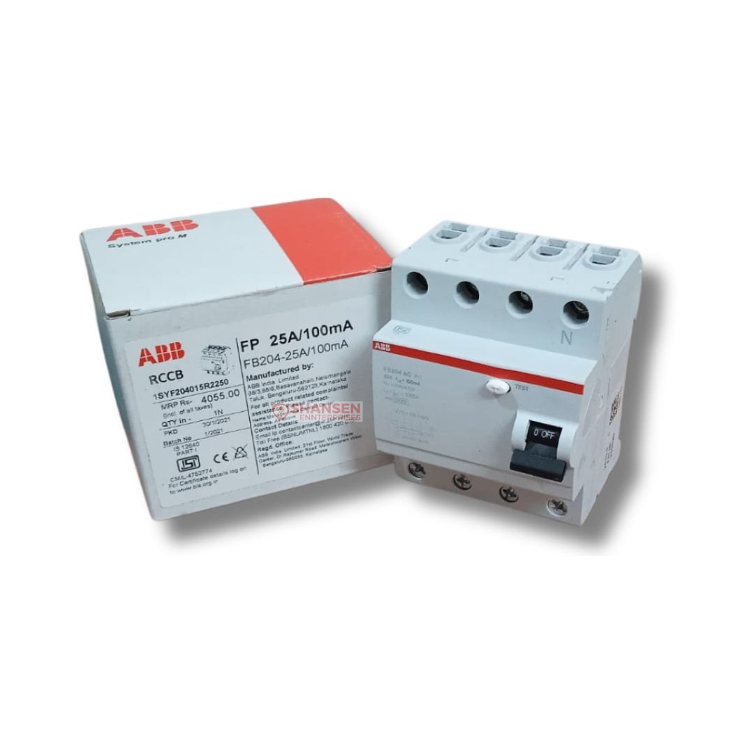 ABB_Brand_FB204_AC-25_100mA_Residual_Current_Circuit_Breaker_with_box
