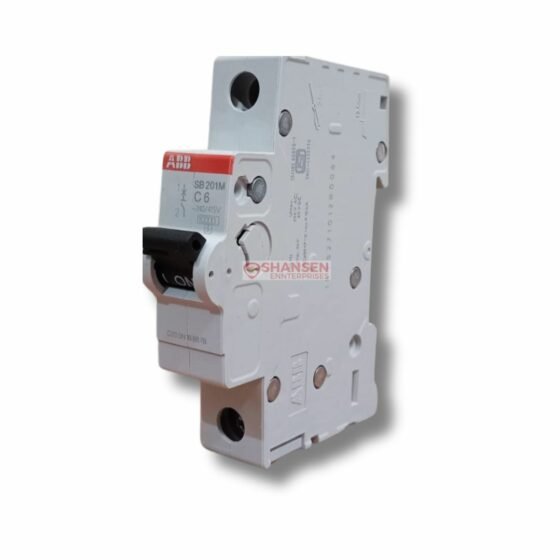 ABB_Brand_SB201M-C6_Miniature_Circuit_Breaker_1P_C_6_A_right_side_view
