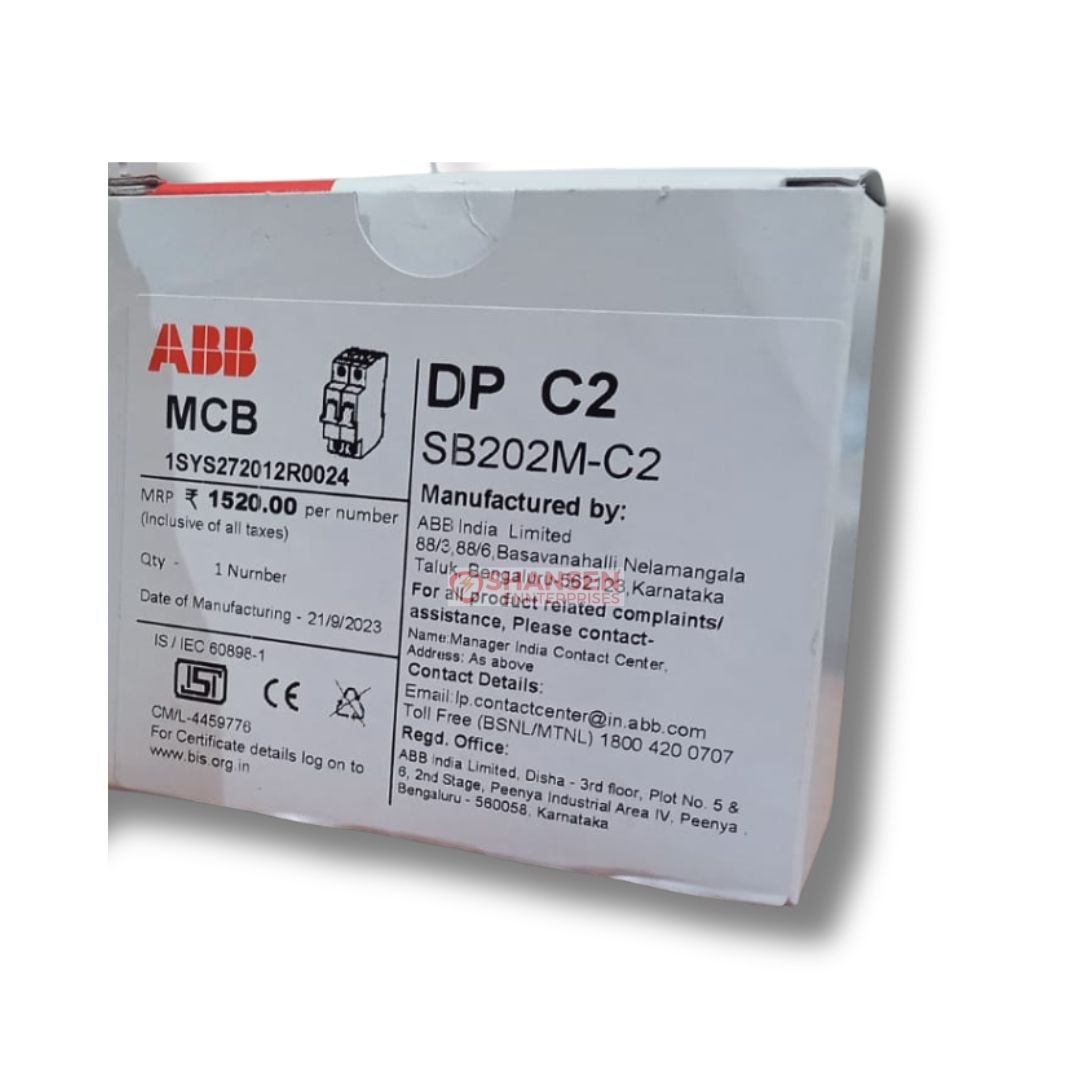 ABB_Brand_System_pro_M_Compact_SB202M-C2_Miniature_Circuit_Breaker_2P-C-2_A_box_left_side_view