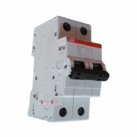 ABB_Brand_System_pro_M_Compact_SB202M-C2_Miniature_Circuit_Breaker_2P-C-2_A_left_side_view