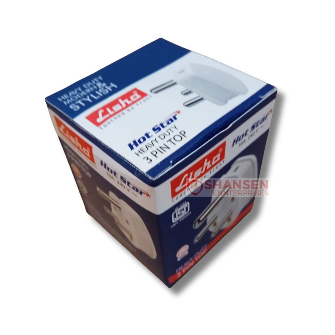 Lisha Brand_Hotstar_Model_16A-240V-Heavy_Duty_3_Pin_Top_box_left_side_top_view