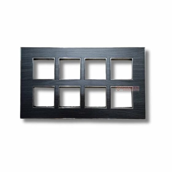 Lisha-Brand_Platina_Model_Black_Oak_Color_16_Module_Cover_Plate