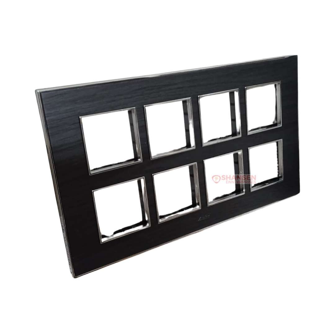 Lisha-Brand_Platina_Model_Black_Oak_Color_16_Module_Cover_Plate_left_side_view