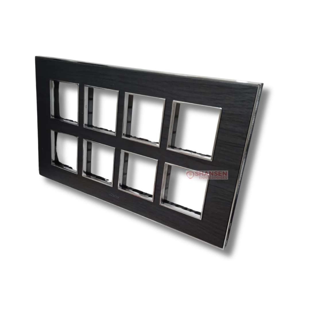 Lisha-Brand_Platina_Model_Black_Oak_Color_16_Module_Cover_Plate_right-side_view