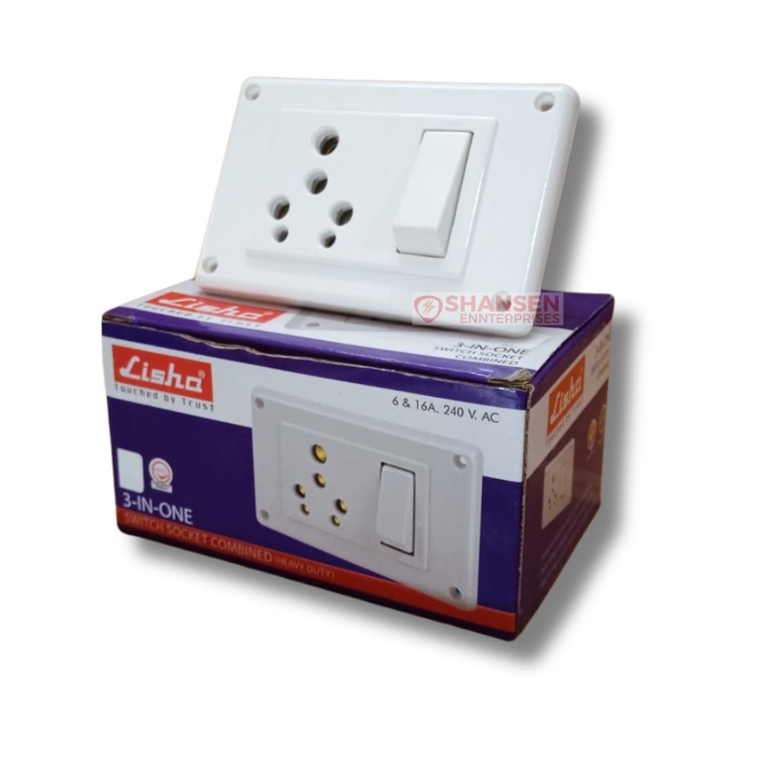 Lisha_Brand_Heavy_Duty_3_In_One_Switch_and_Socket_Combined_On_top_of_box_right_side_view