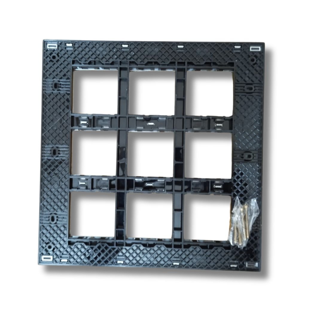 Lisha_Brand_Platina_Metallic_Graphite_Grey_18_Module_Cover_Plate_backside