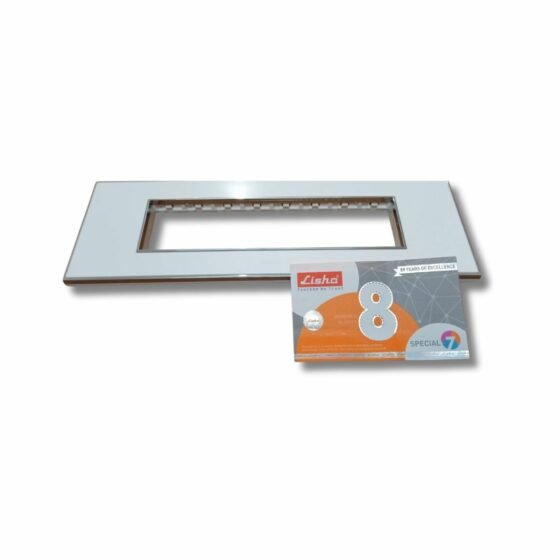 Lisha_Brand_Platina_Model_Pure_Glossy_8_Module_Cover_Plate_with_8_module_sticker