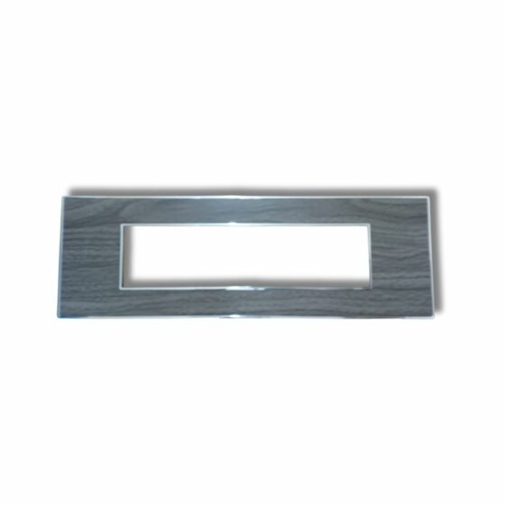 Lisha_Brand_Platina_Teak_Wood_Color_8_Module_Cover_Plate_top-view