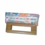 Lisha Brand TURBO CHROME Series Almond Wood Color  8 Module Cover Plate image 3