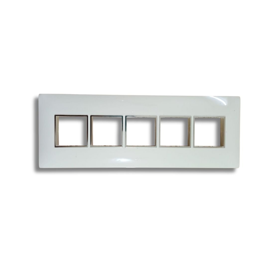 Lisha_Brand_WOODcraft_Series_Pure_Glossy_White_10_Module_Cover_Plate
