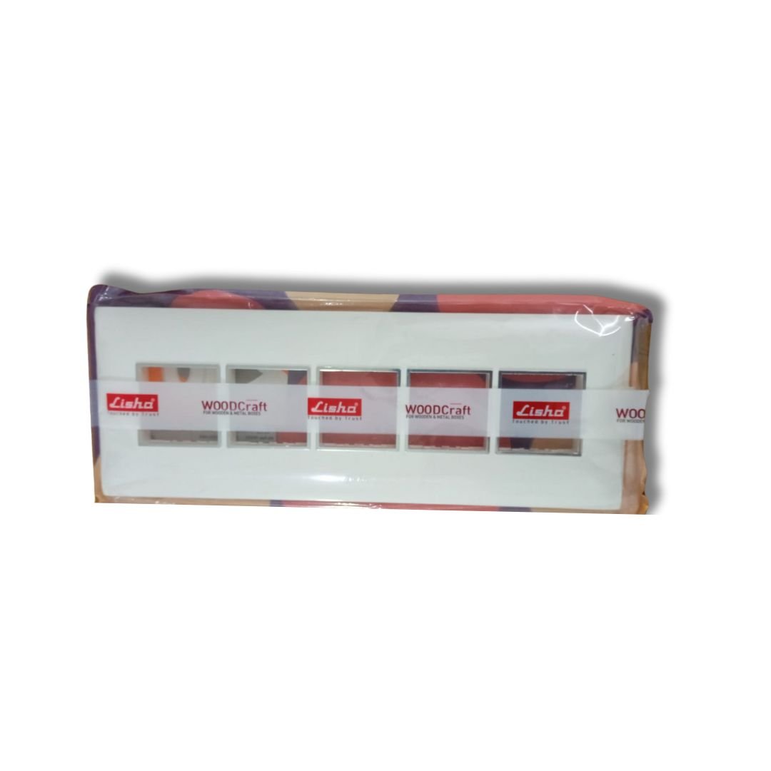 Lisha_Brand_WOODcraft_Series_Pure_Glossy_White_10_Module_Cover_Plate_packed