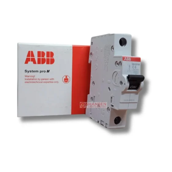 ABB System pro M SB201M C6 6A Single Pole MCB with Box – Shansen Enterprises