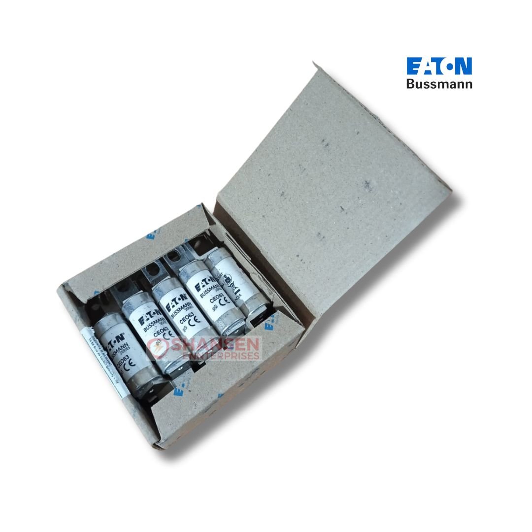 Eaton Brand Bussmann Series CEO63 Low Voltage British Standard_BS88_Fuse_open_box_leftside-view