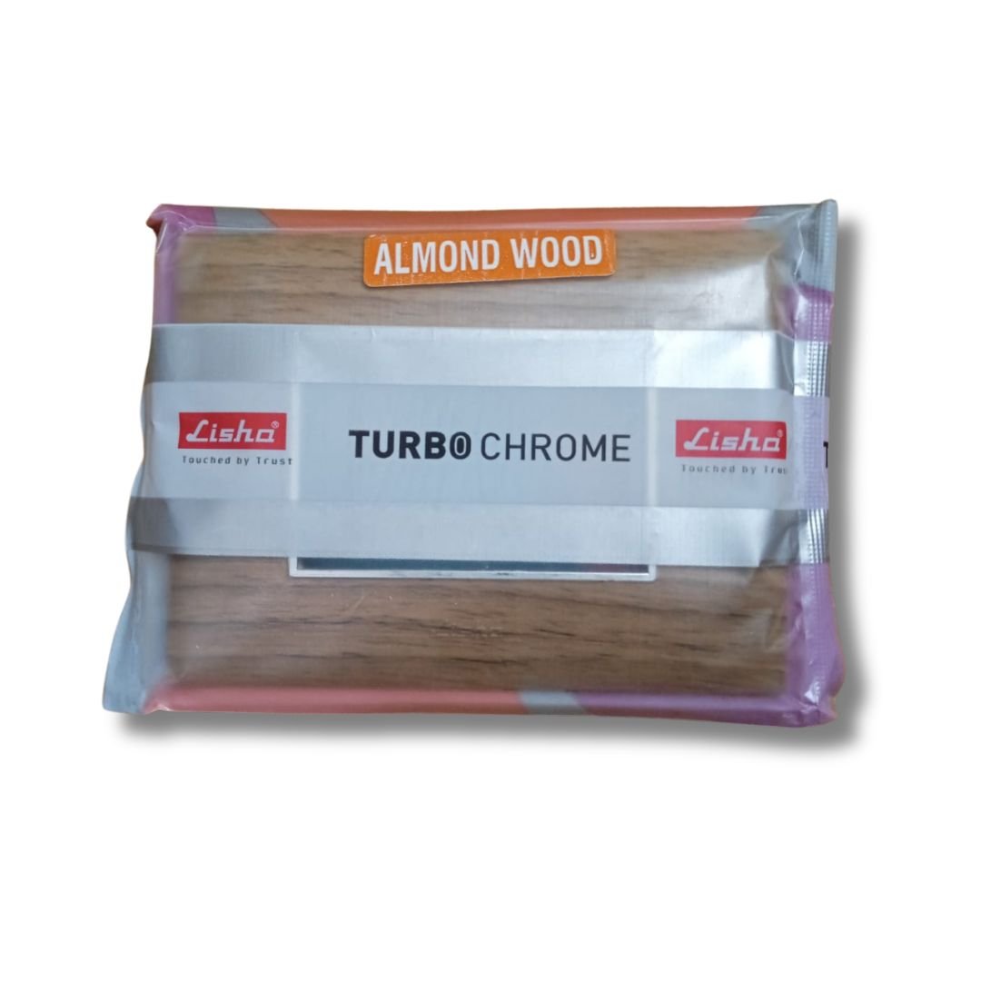 Lisha_Brand_TURBO_CHROME_Series_Almond_Wood_Color_3_Module_Cover_Plate_pack_front