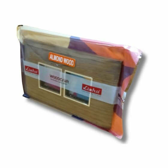 Lisha_Brand_WOODcraft_Series_Almond_Wood_Color_4_Module_Cover_Plate_pack_rightside