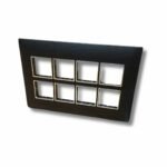 Lisha Brand WOODcraft Series Black Oak Color 16 Module Cover Plate image 3