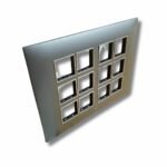 Lisha Brand WOODcraft Series Graphite Color 24 Module Cover Plate image 1