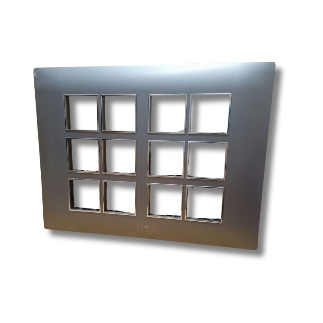 Lisha_Brand_WOODcraft_Series_Graphite_Color_24_Module_Cover_Plate_side_view