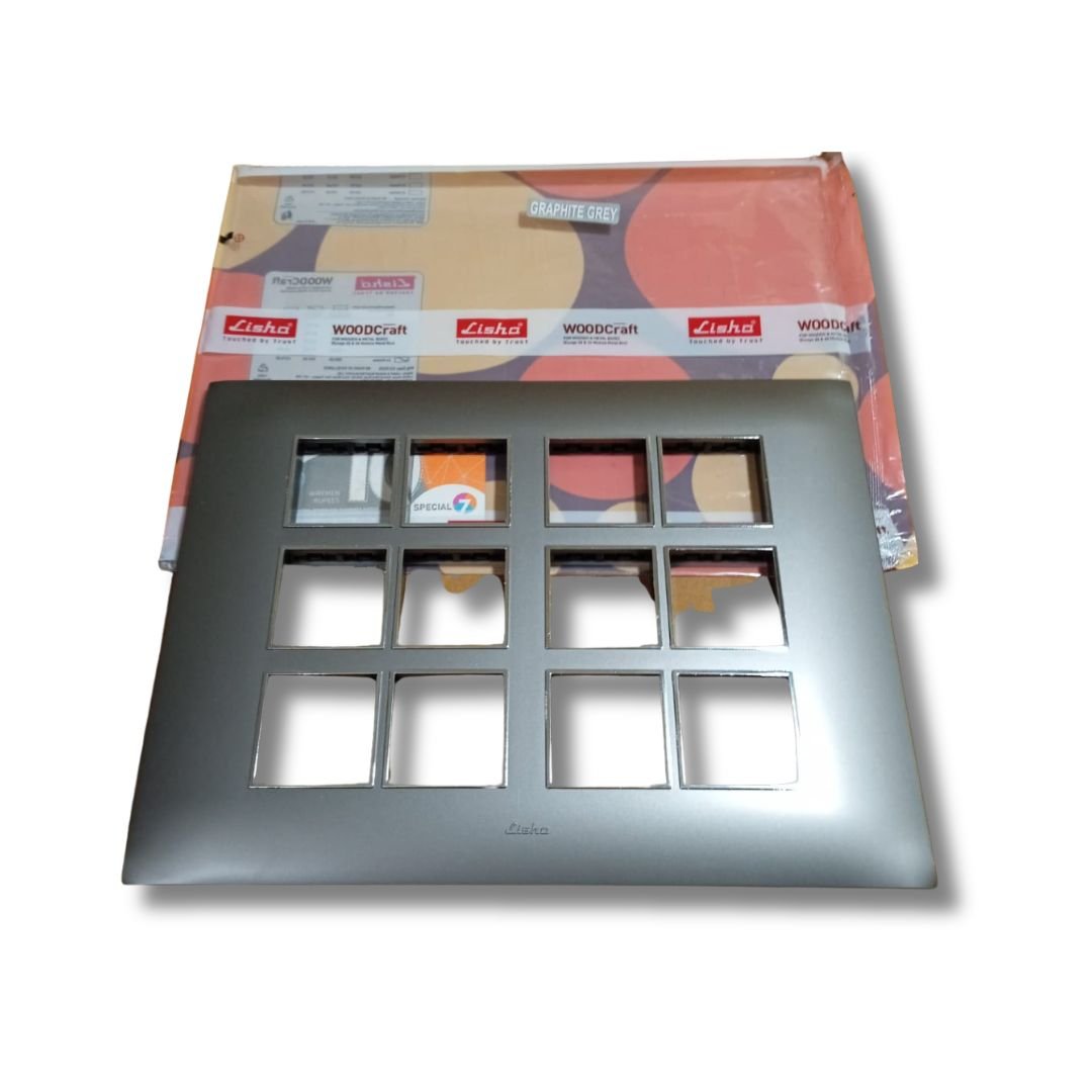 isha_Brand_WOODcraft_Series_Graphite_Color_24_Module_Cover_Plate_with_pack
