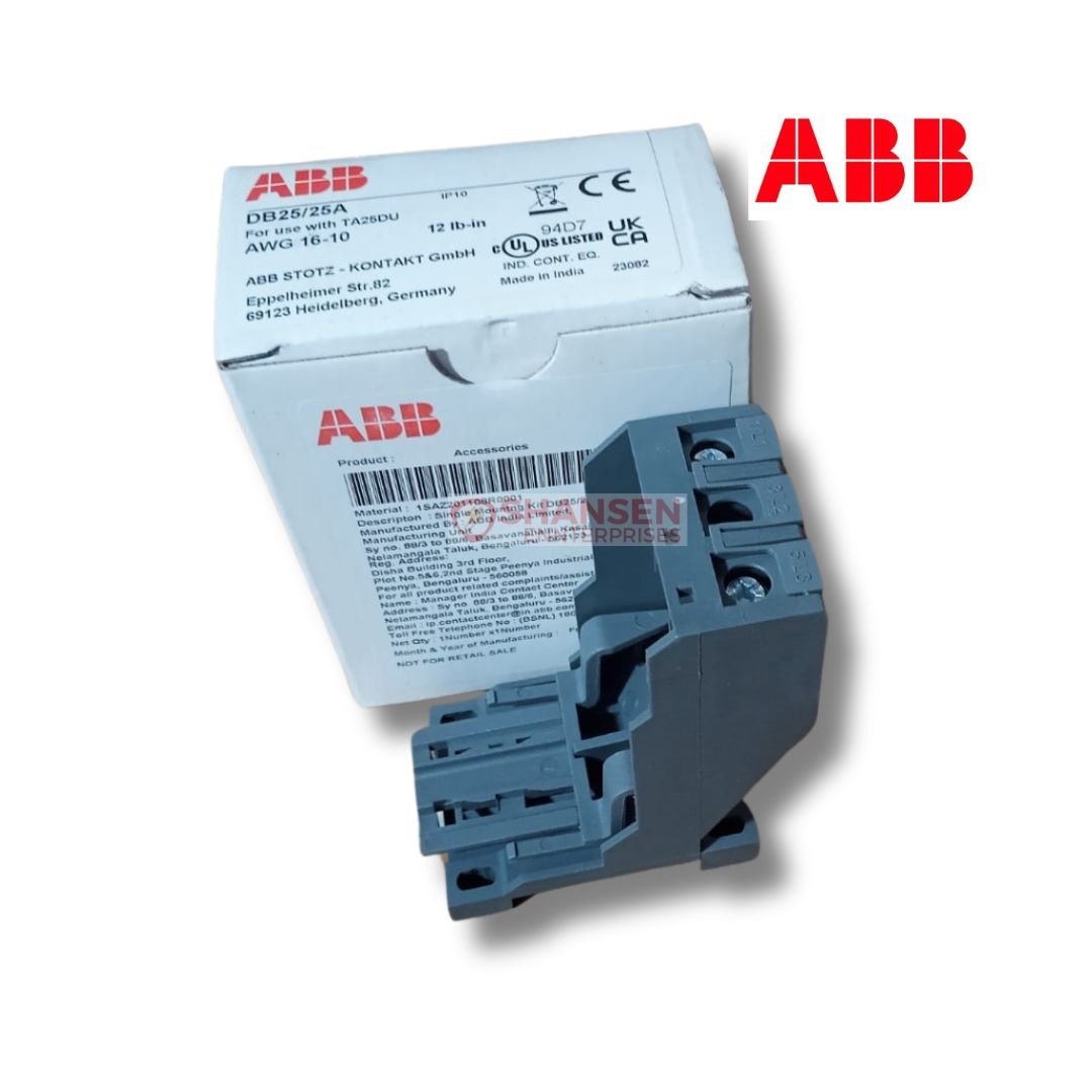 ABB_Brand_DB25_25A_Single_Mounting_Kit_in_front_of_the_box