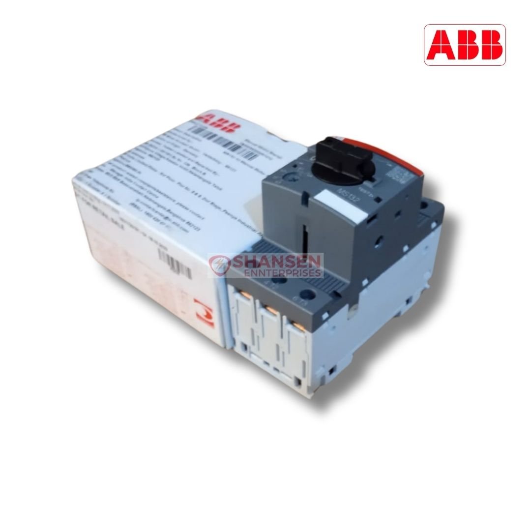 ABB_Brand_MS132-10_Manual_Motor_Starter_top_view_with_box