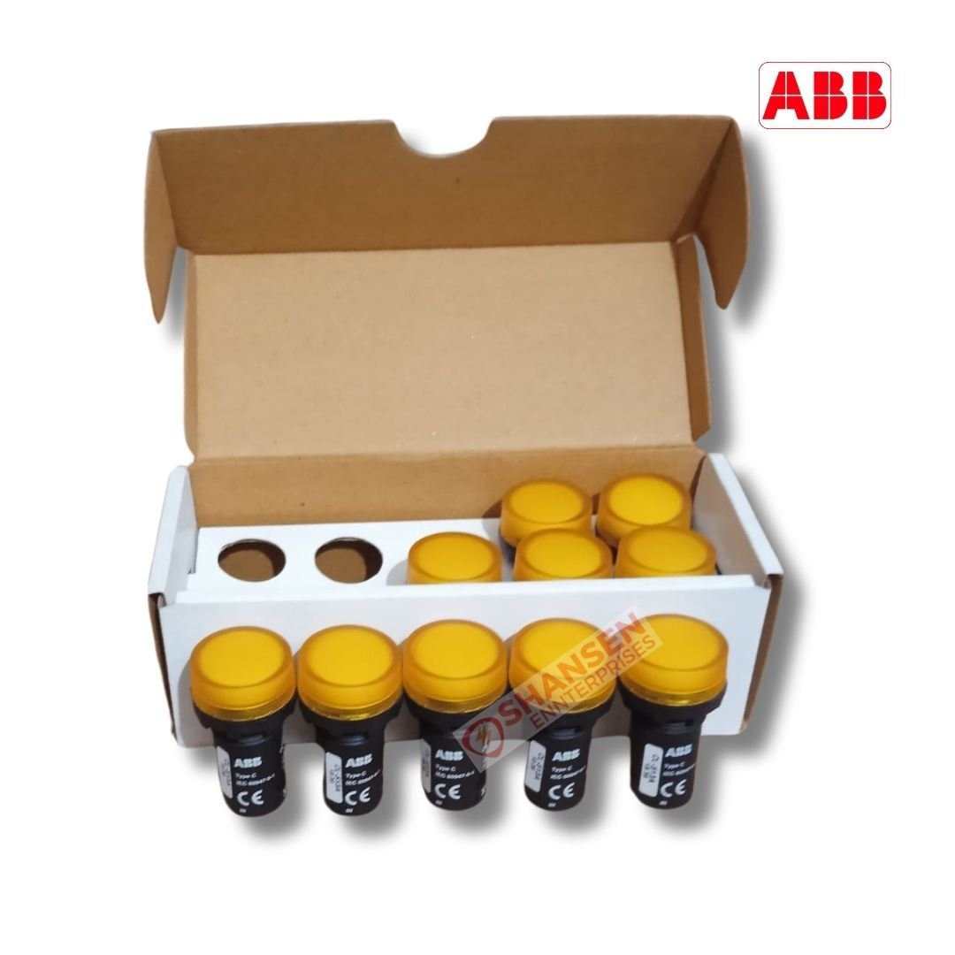 ABB_Brand_CL-513A_Pilot_Light_open_box_with_lights